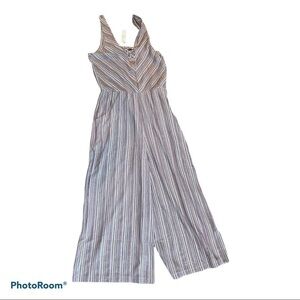 Eyeshadow Purple And White Jumpsuit